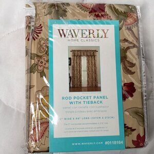 Waverly Imperial Dress Window (1) Panel with Tie Back - Antique Design - 42X 84"